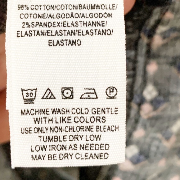 Free People We the Free Button Front Corduroy Mini Skirt Floral GeometricPattern - Picture 10 of 12